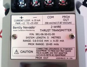 پراکسیمیتی ترانسمیتر تراست 991 بنتلی نوادا (Bently Nevada 991 Thrust Transmitter)